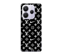 Coque Xiaomi Redmi Note 14 5g Nike Louis Vuitton Fond Noir