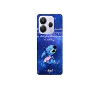 Coque - Maniacase - Xiaomi Redmi Note 14 5G - Souple - Noir - Stitch Disney Mignon