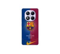 Coque - MANIACASE - Xiaomi Redmi Note 14 Pro 5G - Souple - Design Barcelone FC & Real Madrid - Mixte