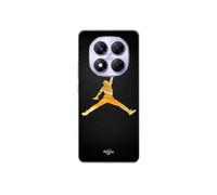 Coque Xiaomi Redmi Note 14 Pro 5G Jordan logo 23 nike basketball couleur dorée