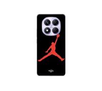 Coque Xiaomi Redmi Note 14 Pro 5G Jordan logo 23 nike basketball couleur rouge