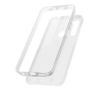 Coque de protection 360° - AVIZAR - Xiaomi Redmi Note 8/2021 - Transparent Blanc - Souple - Design fin