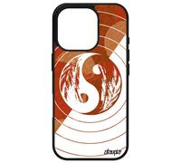 Coque Yin Et Yang Pour Apple Iphone 16 Pro Silicone Marron Dessin Yoga Femme Rond Ying Couleur Original Bulle Pastel Housse Portable Art