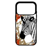 Coque Zebre Pour Iphone 17 Pro Silicone Cheval Art Femme Dessin Tribal Ethnique Kenya Smartphone Telephone Marron Artiste Noir