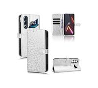Coque ZTE Nubia Neo3 GT 5G Wallet Cuir PU Porte-Cartes Antichoc Flip Folio Blanc