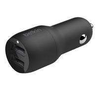 Belkin BOOST CHARGE Double chargeur adaptateur d'alimentation pour voiture - USB - 24 Watt