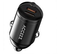 Accezz Chargeur de voiture | Chargeur rapide avec 2 ports - 2x USB-C 65 watts - Noir