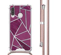 Coquedetelephone.fr Coquedetelephone.fr Coque Design avec cordon Huawei P30 Lite Bordeaux Graphic Multicolore