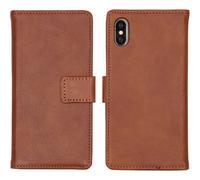 Coquedetelephone.fr Coquedetelephone.fr Étui de télephone portefeuille de luxe iPhone X / Xs Marron Marron