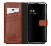Coquedetelephone.fr Coquedetelephone.fr Étui portefeuille en cuir véritable Samsung Galaxy A12 Marron clair Brun clair