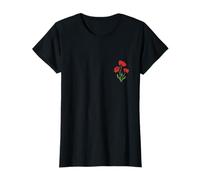 Coquelicot Août Naissance Fleur Rouge Coquelicots Wildflower Floral T-Shirt