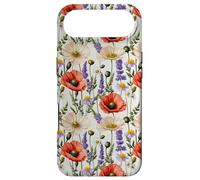 Coquelicot et Marguerite avec Accents de Fleurs Sauvages en Rouge Coque pour iPhone Air