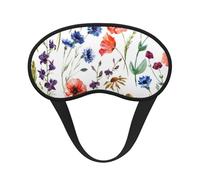 Coquelicot sauvage, chrysanthèmes, marguerites,Masques de sommeil occultants, cache-yeux couvrants, masques de sommeil anti-lumière