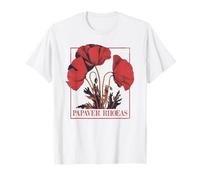 Coquelicot vintage Coquelicots Rhoeas Botanique Floral T-Shirt