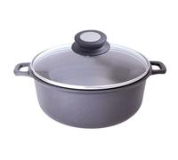 De Buyer - Coquelle antiadhésive CHOC EXTREME avec couvercle en verre - Diamètre 28 cm -