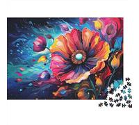 Coquelot Abstrait en Couleurs Vives Puzzles 1000pcs Picture Puzzle Le Paysage for Teenagers Activité De Détente Jeu Éducatif 38x26cm/1000pcs
