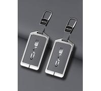 Coques Clé Voiture pour BYD Song Plus Atto 3 Han EV Tang DM Qin Seal Dolphin, Coque Clé Télécommande Coque de Protection pour clé de Voiture Etui a Clef Couvre Clef Étui à Clé,Card-Grey 2