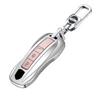 Coques Clé Voiture pour Porsche 911 Carrera 918 Cayenne Coupe Macan Panamera Taycan 992 2020-2024, Coque Clé Télécommande Coque de Protection pour clé de Voiture Etui a Clef Couvre Clef Étui à Clé