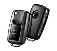 Coques Clé Voiture pour VW Golf Schlüsselbox, Coque Clé Télécommande Coque de Protection pour clé de Voiture Etui a Clef Couvre Clef Étui à Clé,Bla-CK