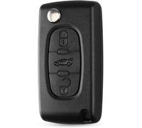 Coques de cle ,Compatible avec Peugeot 207, 307, 407, 208, 308, 408, Citroën C2, C3, C4, C5, Berlingo, Grand Picasso, Coque de clé 407, télécommande Citroën, clé Peugeot 308 3 Boutons, CE0536