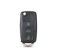Coques de clé Coque Clé Voiture pour Golf 4 5 pour Passat B5 B6 pour Polo pour Touran pour Jetta pour Siège pour Modifié 3 Boutons Rabattable À Distance Pliant Boitier de Clef(Original Key)