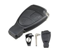 Coques de clé Couvercle De Télécommande De Clé Intelligente De Remplacement Avec Balde Et Support De Batterie Pour Clé De Voiture C M B E CL SL Coquille de clé(2 Buttons With Blade)