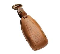 Coques de clé Étui Clé Voiture Luxe Pochette Cuir Porte-clés Coque Pour Geely Pour Boyue Pour Emgrand Pour Bonjour Accessoires Poche Pour Porte-clés Coquille de clé(Blanc)