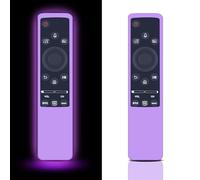 Coques de protection en silicone bn59 pour télécommande TV Samsung Glow in The Dark, compatible Samsung Smart TV (violet lumineux)