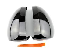 Coques de rétroviseur Coque De Rétroviseur Latéral Pour Tiguan 2008, 2009, 2010, 2011, 2012, 2013, 2014, 2015(Bright black)