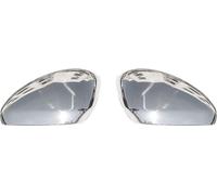 Coques de rétroviseur Couverture de rétroviseur pour Citroen C3 2009-2016 Acier inoxydable Argent 2pcs
