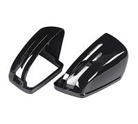 Coques de Rétroviseur Latéral Glossy Black en ABS, Paire Gauche et Droite pour A B C E GLA GLK - Protection Anti - Rayures, Installation Facile pour Rénovation Esthétique