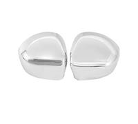 Coques De Rétroviseur pour Fiat 500 500C Grande Punto 595 pour Abarth 695 EVO735452185 735452186 Couvercle De Capuchon De Rétroviseur Latéral De Porte Chromé Coques Rétroviseurs(1pair Chrome)