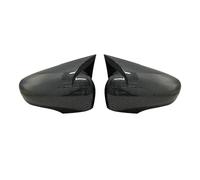 Coques De Rétroviseurs Auto Pour Clio Pour MK4 Pour 4 2012-2019 Plastique Chauve-souris Rétroviseur Couvre Boîtier Couverture Noir Brillant Accessoires Voiture(Carbon fiber pattern)