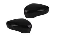 coques de rétroviseurs Capuchon De Couvercle Rétroviseur Latérale | Pour Clio MK4 4 2012-2019 plastique ABS(1pair Black)