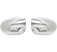 Coques de rétroviseurs Couverture de rétroviseur pour Dacia Logan 2008-2013 Inox argent 2pcs