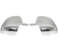 Coques de rétroviseurs Couverture de rétroviseur pour Fiat Fiorino 2008-2021 Inox argent 2pcs