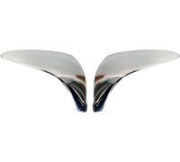 Coques de rétroviseurs Couverture de rétroviseur pour Hyundai ix35 2010-2015 Acier inoxydable Argent 2pcs