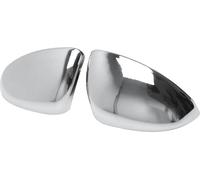 Coques de rétroviseurs Couverture de rétroviseur pour Opel Corsa D 2006-2014 Inox argent 2pcs