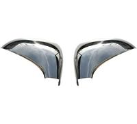 Coques de rétroviseurs Couverture de rétroviseur pour Peugeot 207 2006-2012 Inox argent 2pcs