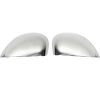 Coques de rétroviseurs Couverture de rétroviseur pour Seat Leon 1P1 2005-2012 Inox argent 2pcs