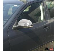Coques de rétroviseurs Couverture de rétroviseur pour Skoda Octavia 2009-2013 Inox argent 2pcs