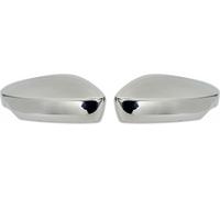 Coques de rétroviseurs Couverture de rétroviseur pour Skoda Rapid Limo 2012-2019 Acier inoxydable Argent