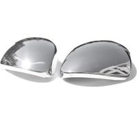 Coques de rétroviseurs Couverture de rétroviseur pour Skoda Yeti 2009-2017 Inox argent 2pcs