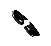 Coques de rétroviseurs extérieurs Compatible Avec Nissan Pour Sentra Pour Sylphy 2016 2017 2018 2019 Voiture Housse Rétroviseur Latéral Aile Capot Extérieur Accessoires(Bright black)