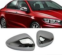Coques de Rétroviseurs pour Fiat Tipo 2015-2026 en ABS Argent Chromé 2x