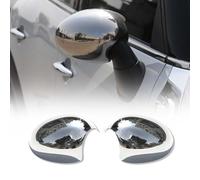 Coques de Rétroviseurs pour Mini One Cooper Clubman R55 en Acier Chromé Argent