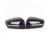 Coques Protection rétroviseur Couvercle de rétroviseur latéral Fiber carbone LHD, pour BMW 3 5 7 G11 G20 G21 330i 330d 340i G30 G31 530d 530i 520d 525i G32 2019 2020 Capuchon rétroviseur côté(Noir)