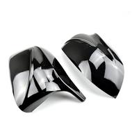 Coques Protection Rétroviseur Pour B&MW X4 X5 Capuchon Rétroviseur En Fibre Carbone Couvercle Remplacement Porte Vue Arrière(Bright black)
