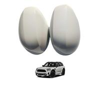 Coques Rétroviseur De Voiture pour BMW Mini F60 Countryman 2020-2024, Coque De Rétroviseur Cache Extérieur Pair Rechange Accessoires, White