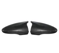 Coques rétroviseur extérieur droit Pour VW Pour JETTA Pour MK6 Pour Passat Pour B7 Pour Scirocco Black Horn Carbon Add On Rearview Mirror Cap Cover(Carbon Look)